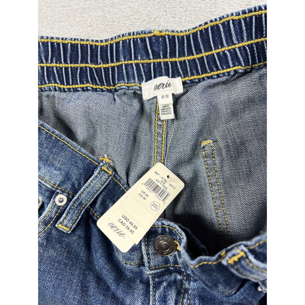 Aerie Distressed Medium 32 Denim Shorts High Rise Cutoff Festival Coachella NWT - Picture 3 of 7